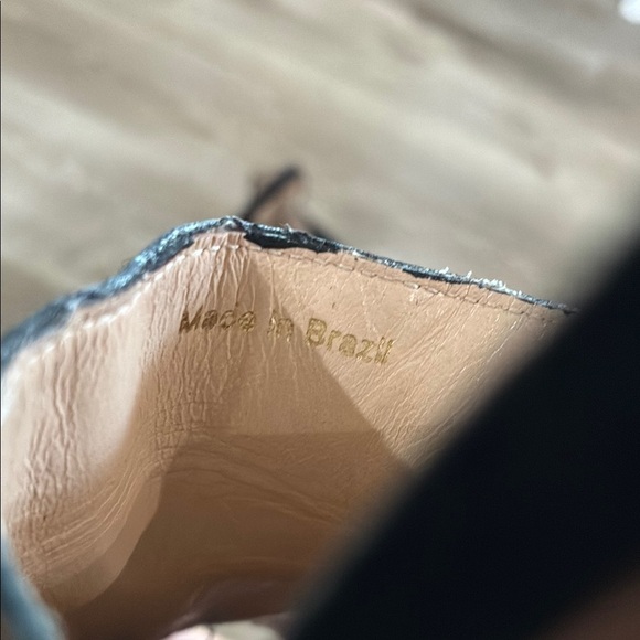 Loeffler Randall Ponyhair Animal Print Heels with Red Heel - Picture 7 of 9